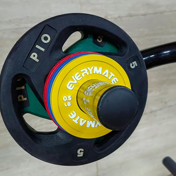 Rubber Fractional Weight Plates Set of 8 Micro 0.25LB 0.5LB 0.5LB 0.75LB 0.75LB 1 1 LB