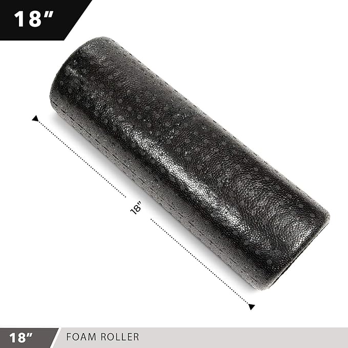 High-Density Round Foam Rollers - 4 Size and 8 Color