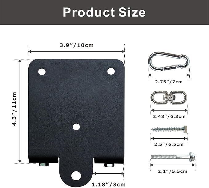 Heavy Punching Boxing Bag Hanger, Heavy Duty Bag Hanger Bracket, 360° Rotation Wall Ceiling Mount Wood Beam Hook for Boxing Muay Thai Training, Aerial Yoga Swing & Hammock