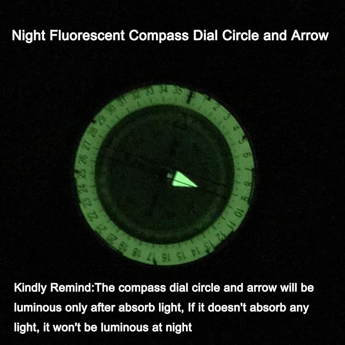 Military Compass Metal Sighting Lensatic Compass