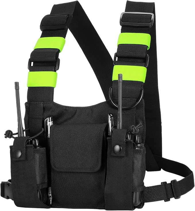 abcGoodefg Radio Chest Harness Chest Front Pack Pouch