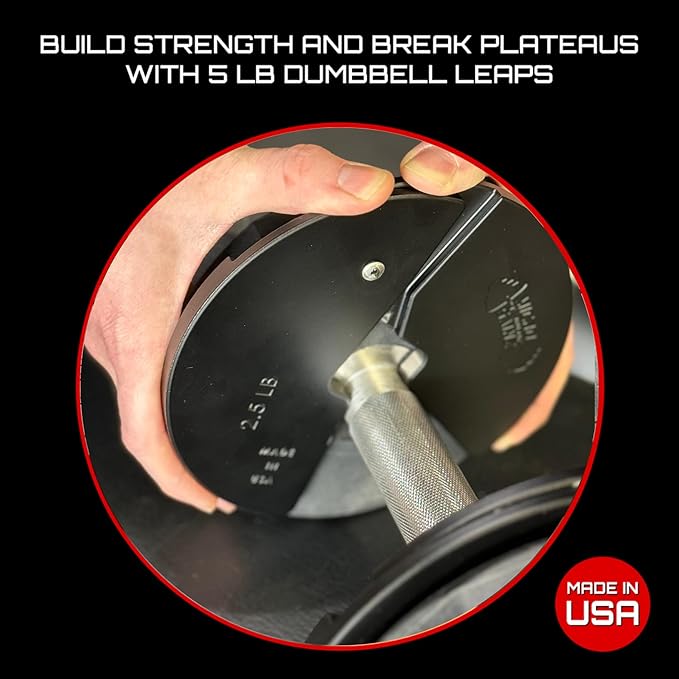 Micro Gainz Dumbbell Fractional 2.5 lb Weight Plate, Ideal for Micro Loading, (Choose Color) 4 Piece Fractional Weight Plates, Designed for Dumbbell Training, Made In USA