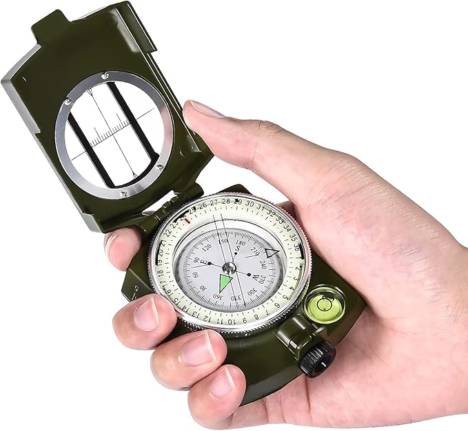 Military Compass, Hiking Compass for Survival with Lensatic