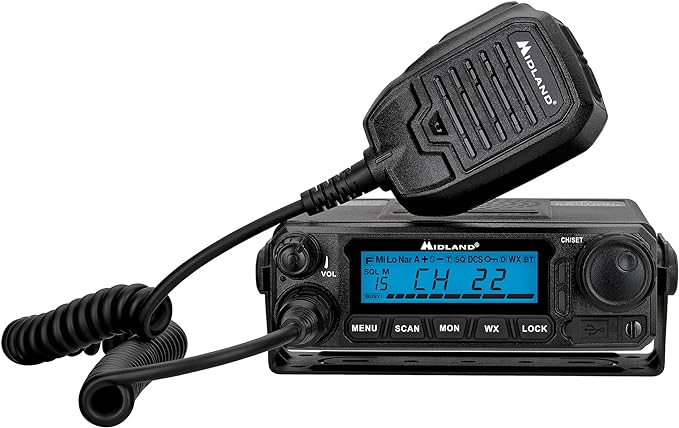 Midland – MXT500-50 Watt GMRS MicroMobile® Two-Way Radio 8 Repeater 2.1dB Unity