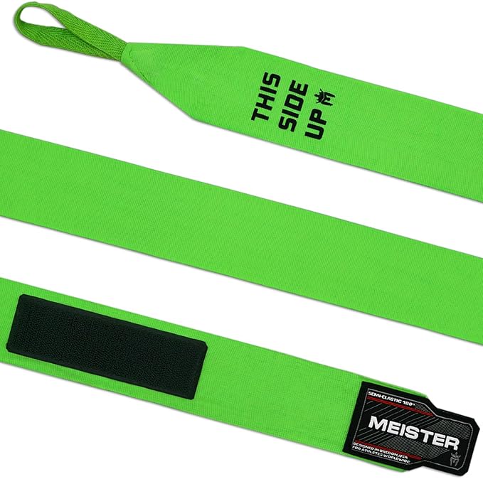 Meister Adult 180" Semi-Elastic Hand Wraps for MMA & Boxing (Pair)