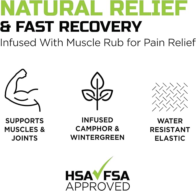 Herbal-Infused, Therapeutic Sports Tape – Stretchable, Breathable & Patented Medical Grade Kinesiology Tape for Natural Relief in Muscles, 20 Precut, 10” Strips