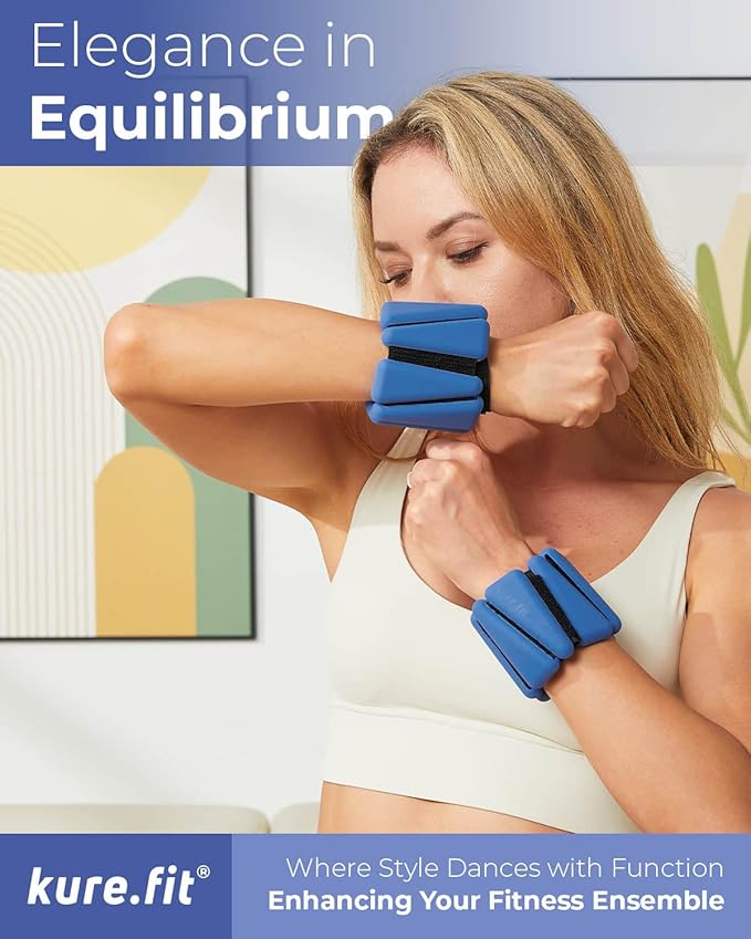 Adjustable Wrist & Ankle Weights Set - 1lb Pairs