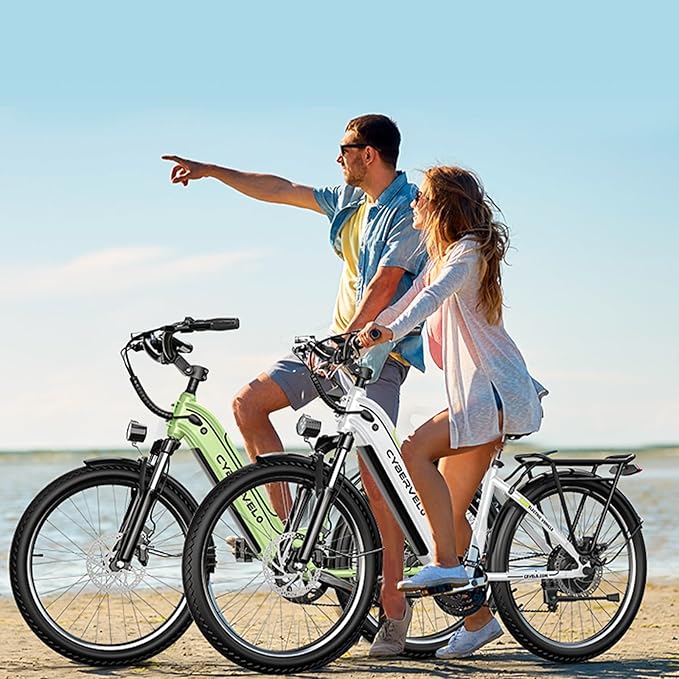 1000 Peak Electric Bike for Adults,up 80 Miles Removable Battery Ebike, 26" Electric E Bike with 7-Speed,Adult Electric Bicycles for Commute Beach Snow Womens All Terrain