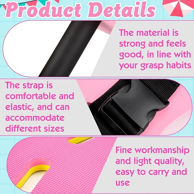 8 Pcs Water Aerobics Set Including Exercise Foam Dumbbells Aquatic Swim Belt Pull Buoy Swim Kickboard Sport Gloves Water Weights Equipment for Aquatic Fitness Weight Loss Fitness Tool