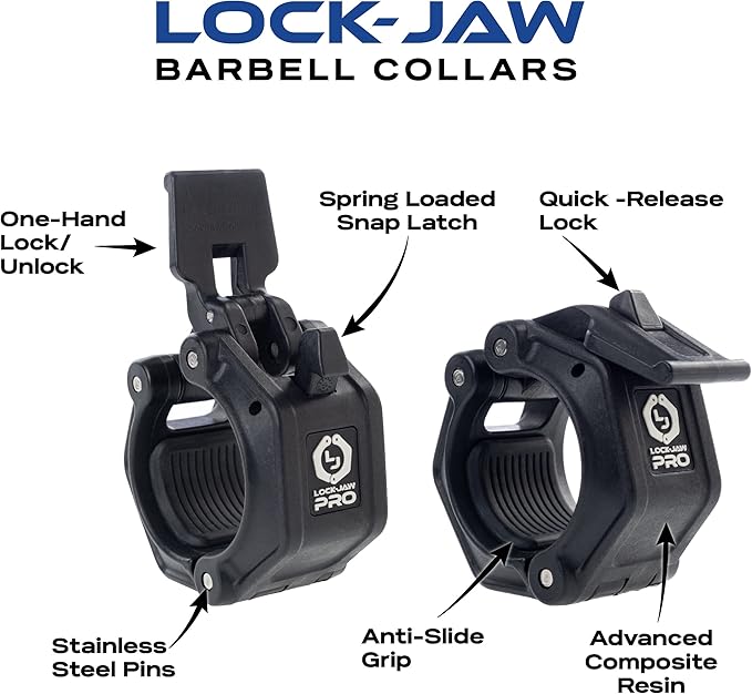 Lock-Jaw PRO 2 Barbell Collar - Quick Release