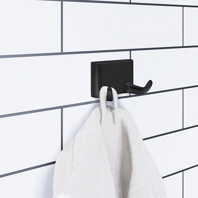 Millbridge Double Robe Hook in Matte Black