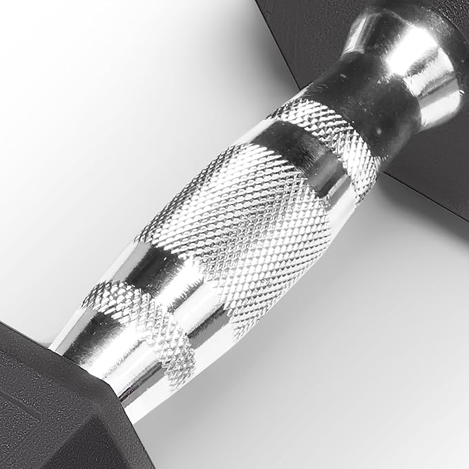 Marcy Rubber Hex Dumbbell - Available for 25lb - 50lb