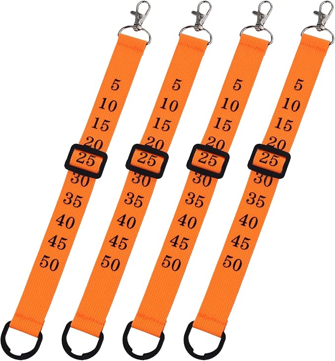 4pcs Football Chain Clips 12.8x0.98in Football