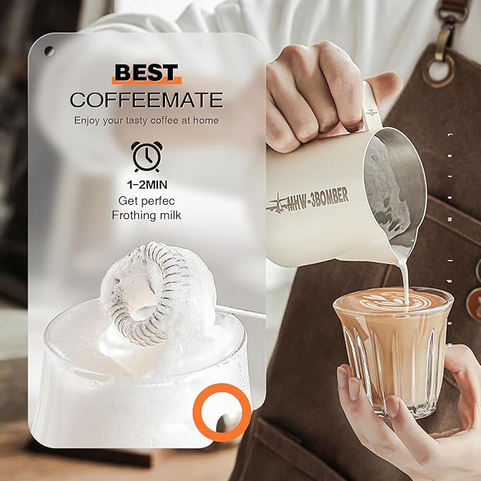 Milk Frother Rechargeable Handheld Electric Whisk Coffee Frother Mixer with 3 Stainless whisks 3 Speed Adjustable Foam Maker Blender for Coffee Matcha Latte Cappuccino Hot Chocolate(Purple)