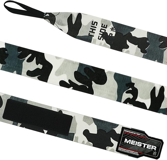 Meister Adult 180" Semi-Elastic Hand Wraps for MMA & Boxing (Pair)