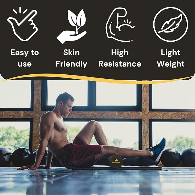 High-Density Foam Roller – Deep Tissue Muscle Massage 24" Textured (60 x 15 cm)