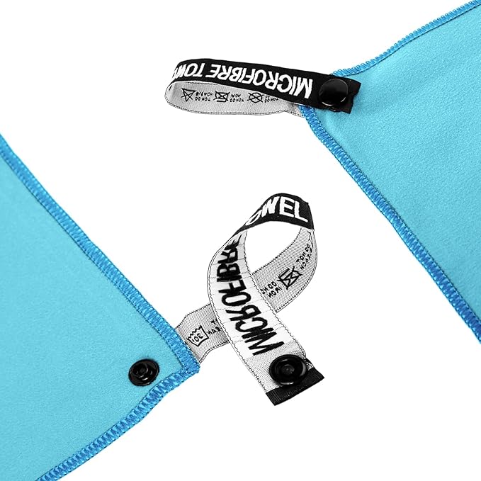 Microfiber Travel Towel (S:16"×32" -MarineBlue)