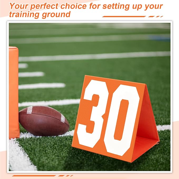Liliful Set of 11 Football Yard Markers High 12.5 Inch