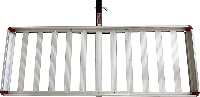MaxxHaul 60" x 22" Aluminum Cargo Carrier Rack Basket for Luggage for SUV Truck Car Van - 500 lbs. Capacity, Silver