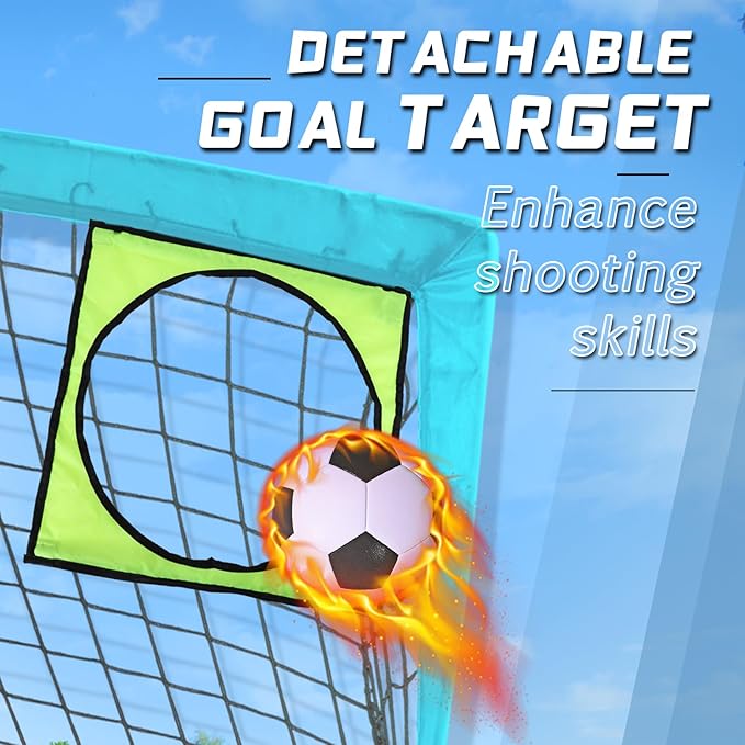 Kids Soccer Goal for Backyard 9x5 FT