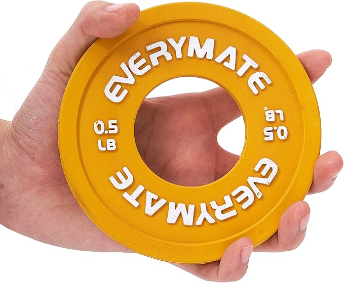 Rubber Fractional Weight Plates Set of 8 Micro 0.25LB 0.5LB 0.5LB 0.75LB 0.75LB 1 1 LB