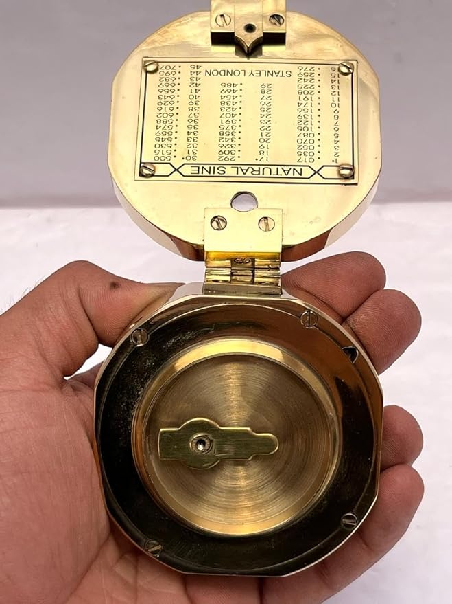 3" Brass Nautical Pocket Compass for Hiking