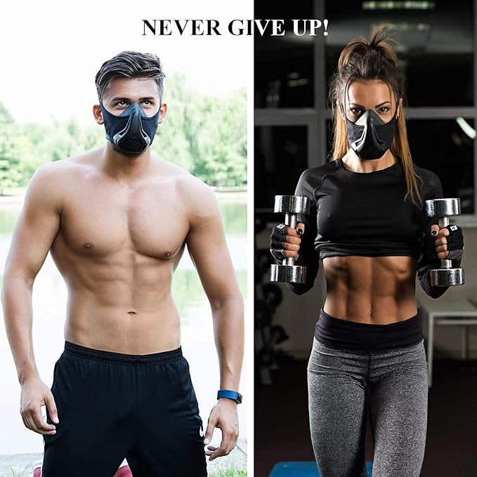 High Altitude Mask, Training Workout Mask Men to Improve Lung Capacity, 24 Level Breathing Resistance Fitness Mask to Upgrade Endurance, for All Sport: Running, Cardio, Cycling, Gym
