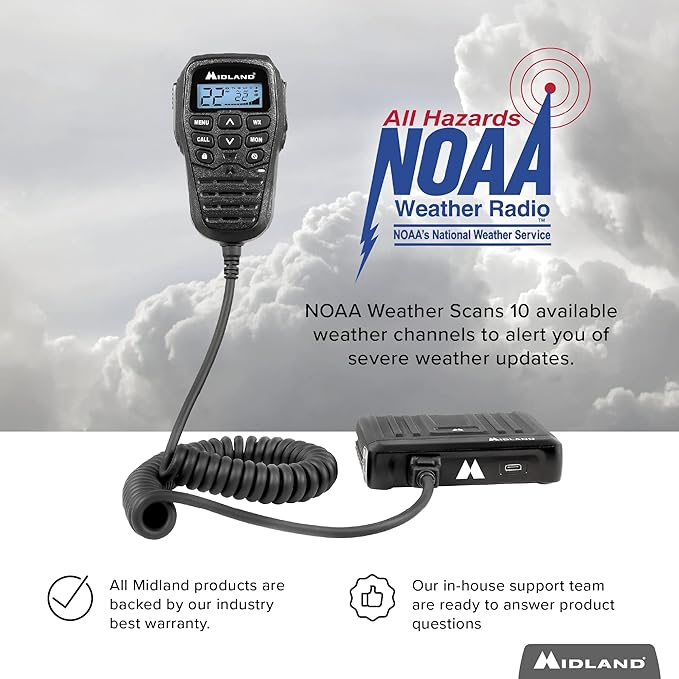 Midland – MXT275 MicroMobile® GMRS Radio – 15 8 Repeater