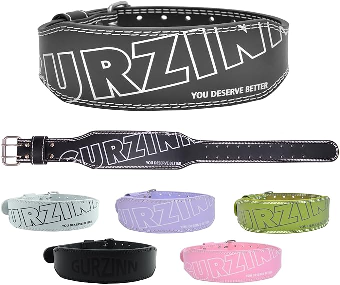 9mm Leather Fitness Weight Lifting Belt for Women&Men 4 Inches