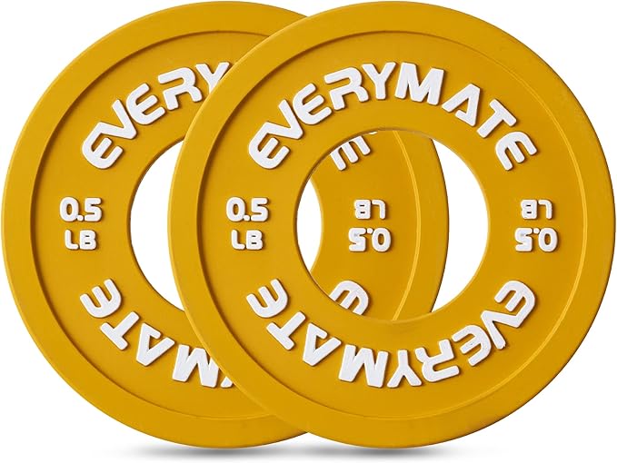 Rubber Fractional Weight Plates Set of 8 Micro 0.25LB 0.5LB 0.5LB 0.75LB 0.75LB 1 1 LB