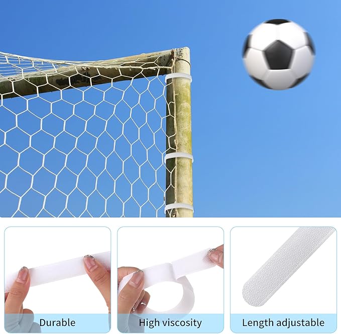 30 Pcs Soccer Goal Net Attachment Straps Soccer 14 x 0.8 Inch
