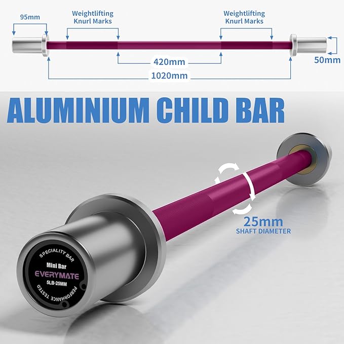 5LB Mini Barbell Bar Beginner Women Kid Bar
