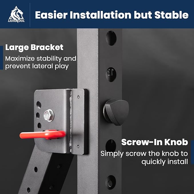 LIONSCOOL Dual Function Lever Arm Belt Squat Attachment 400lbs Capacity,