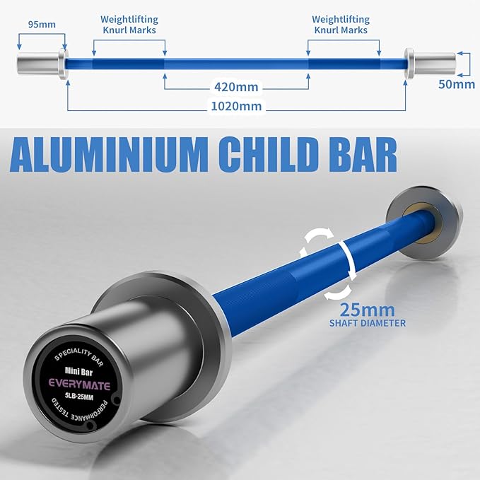 5LB Mini Barbell Bar Beginner Women Kid Bar