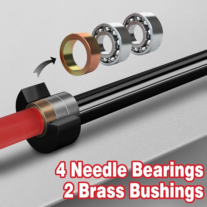 7ft Olympic Barbell for Strength Training and Olympic Weightlifting 500 700 700 1000LBS 1000LBS Capacity 2 Inch