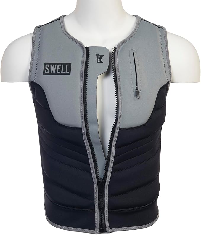 Mens Neoprene Wakesurf Comp Vest - Designed Exclusively for Wake Surfing, but Great for All Other Watersports Activities!