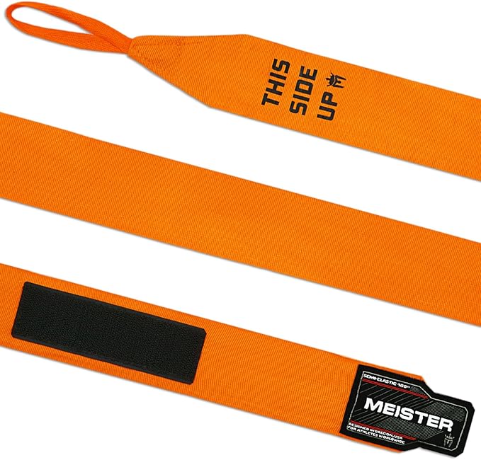 Meister Adult 180" Semi-Elastic Hand Wraps for MMA & Boxing (Pair)