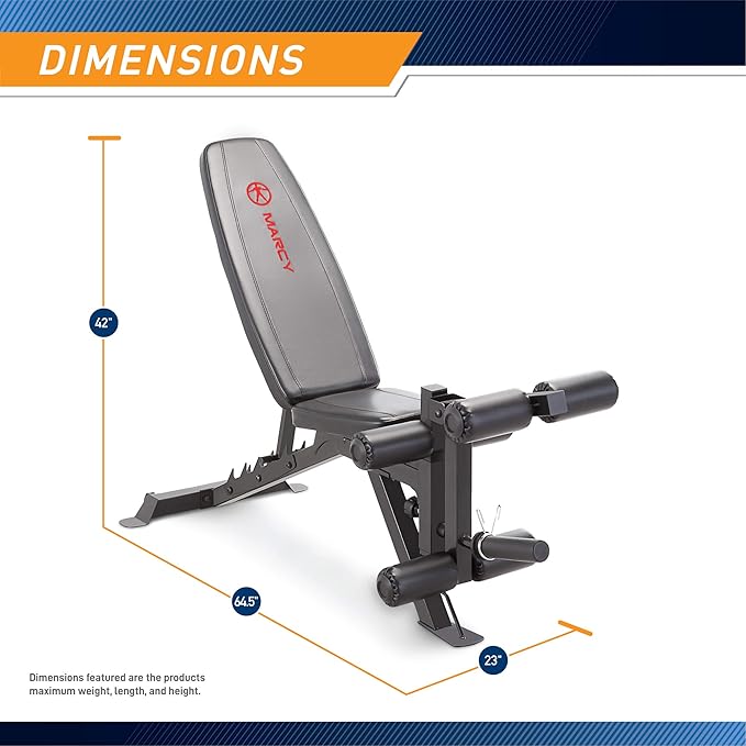 Marcy Adjustable Weight Bench w/Dual Leg Developer