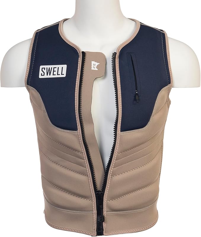Mens Neoprene Wakesurf Comp Vest - Designed Exclusively for Wake Surfing, but Great for All Other Watersports Activities!