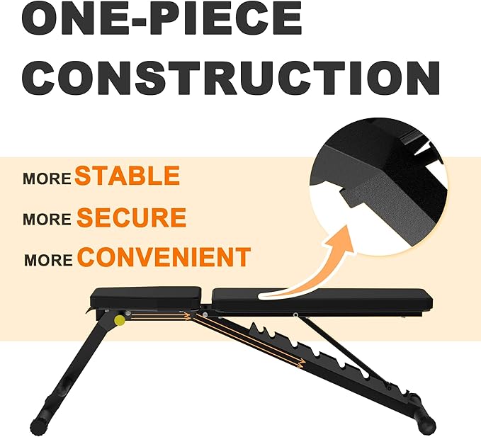 Adjustable Weight Bench Fast Folding Workout Bench