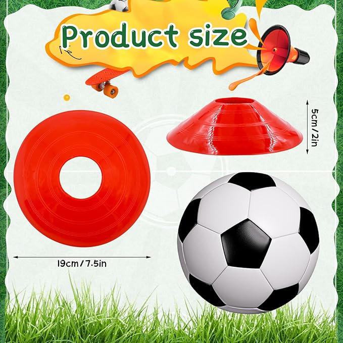 30 Pcs Disc Cones Training Cones Agility Soccer