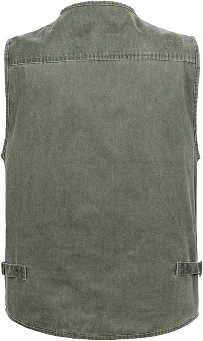 Men's Lightweight Utility Fishing Vest V Neck Safari Photographer Vests