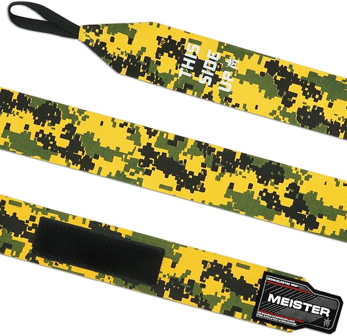 Meister Adult 180" Semi-Elastic Hand Wraps for MMA & Boxing (Pair)