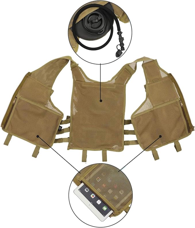 600D Tactical Airsoft Protective Vest for CS, Paintball Shooting