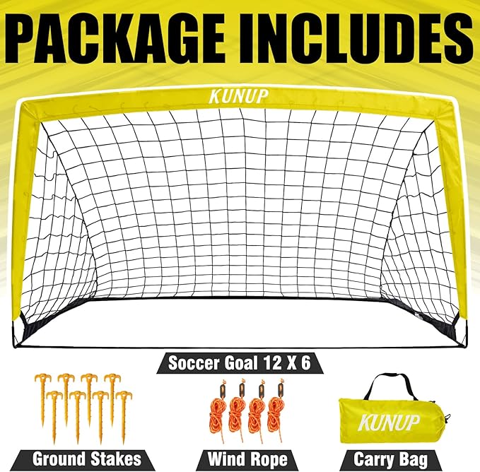 Kids Soccer Goal for Backyard 5×3, 6×4, 6×4, 9×5FT 9×5FT Easy