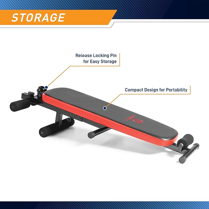 Marcy Utility Slant Board w/ Headrest – Folding SB-4606 , 29.00 x 18.00 x 59.00 inches