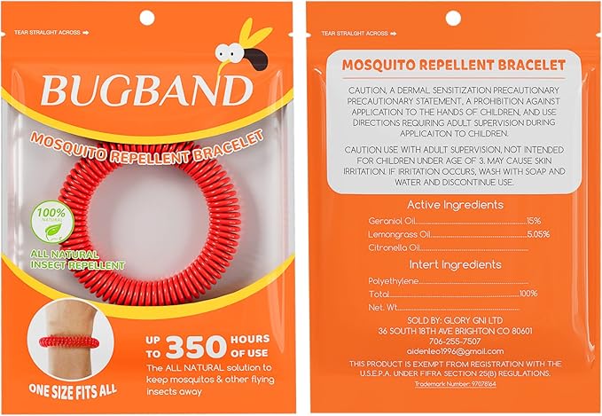 24 Pack Mosquito Bracelets