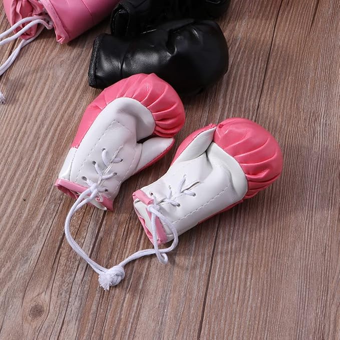 Mini Boxing Gloves - Miniature Accessories for Hanging Bag, Decorative Toys for Home, Car, Christmas Party Decor
