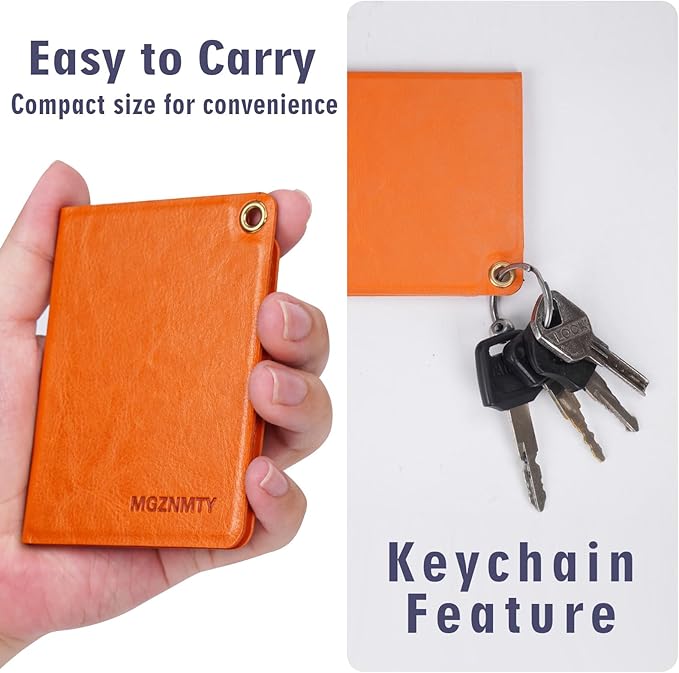 MGZNMTY Portable Hard Travel Case for AliveCor Kardia Mobile Card Heart Rate Monitor/Kardiamobile Card Personal EKG Monitor Devices (Case Only)(Charm Orange)
