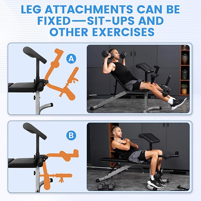 Adjustable Weight Bench Professional Utility Heavy Duty Workout
